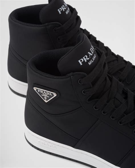 prada sneaker damen high|prada gabardine high top sneakers.